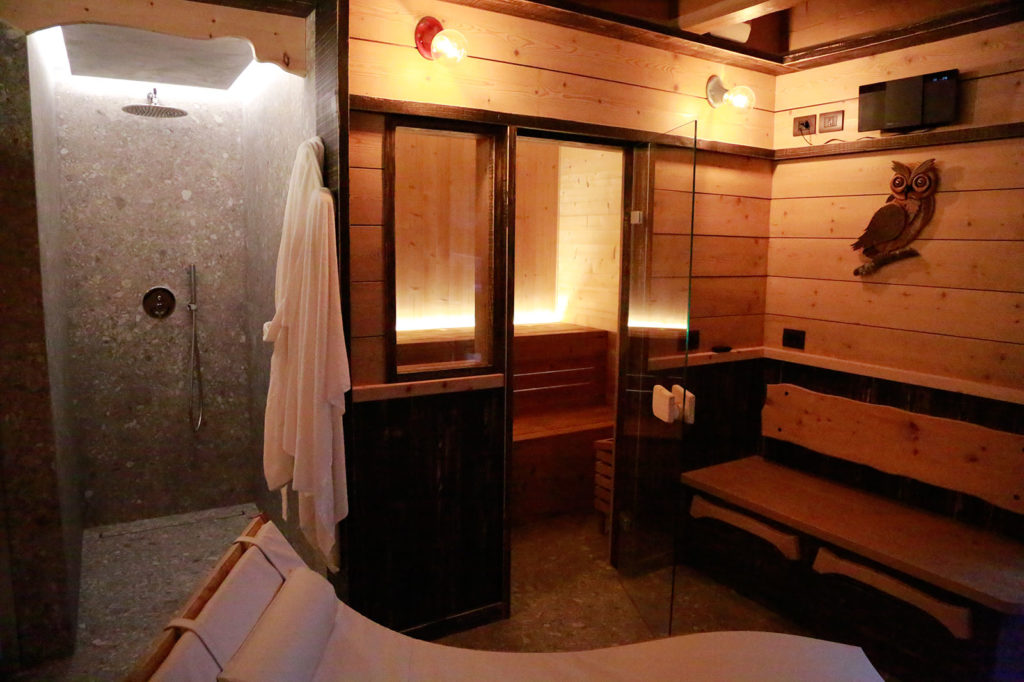 Spa privata della casa vacanze Chalet Al Cucù a ovaro, in Friuli venezia giulia